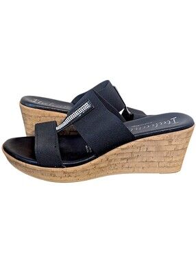 Italiana Cork Wedge Sandals